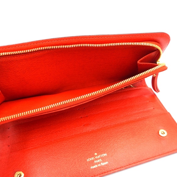 Monogram and Orange Interior Grenade Wallet - Picture 6 of 8